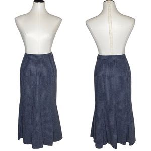 Vintage Dennis Goldsmith Gingham Mermaid Midi Skirt